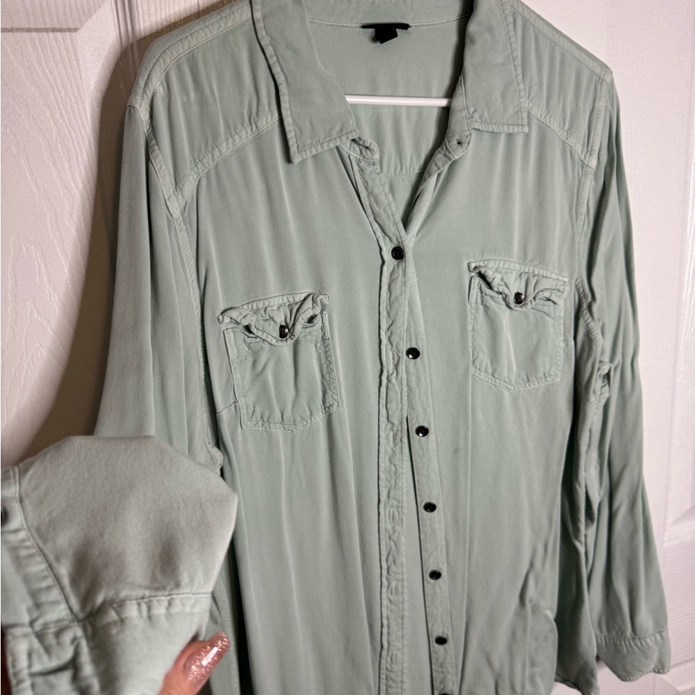 Women's Light Green Casual Jacket